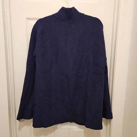 Blue Cardigan Button Front Women's Large - Picture 2 of 5